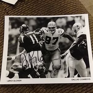 LaRoi Glover #97 signed photo Dallas Cowboys